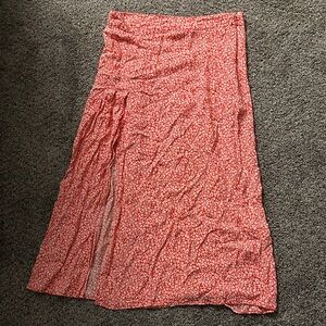 Floral Red Maxi Skirt from H&M